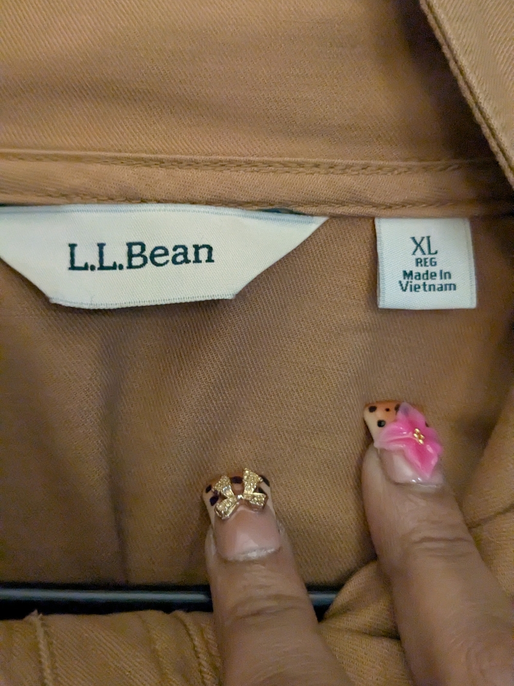 L.L. Bean Lightweight Khaki Utility Jacket - Picture 4 of 4